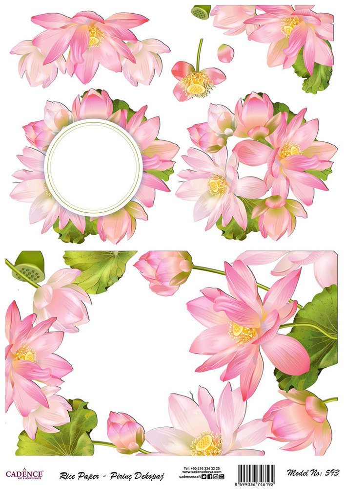 Cadence Pirinç Dekopaj Kağıdı - Model 593