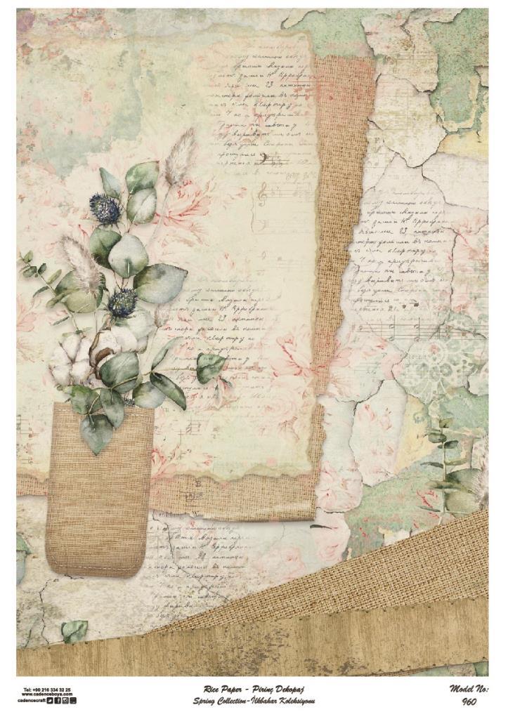 Cadence Pirinç Dekopaj Kağıdı Model - 960