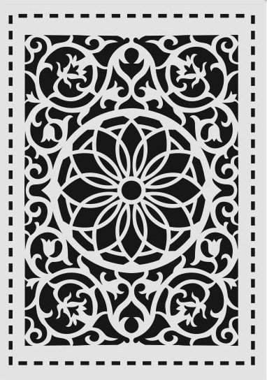 Diğer Karışık Desenler Stencil Şablon (25x35) S-211