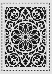 Diğer Karışık Desenler Stencil Şablon (25x35) S-211