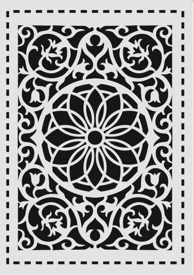 Diğer Karışık Desenler Stencil Şablon (25x35) S-211