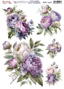 Koyu Zemin Sulu Transfer Kağıdı 25x35cm KST-129