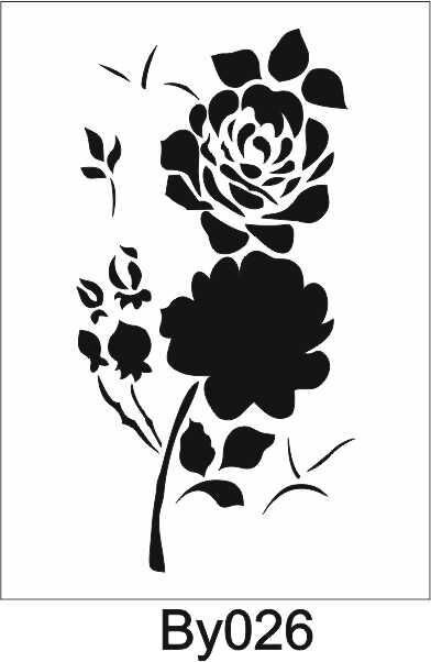 Boyutlu Desen Stencil Şablon (21x30) BY-026