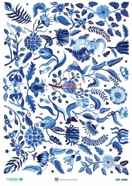 Diamond Pirinç Dekopaj Kağıdı - 2698