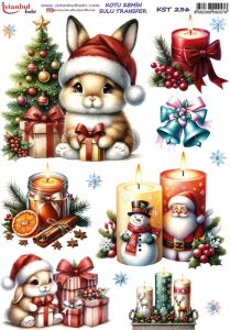 Koyu Zemin Sulu Transfer Kağıdı 25x35cm KST-236