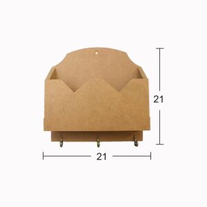 Zarf Şeklinde Ahşap Anahtarlık İB-09