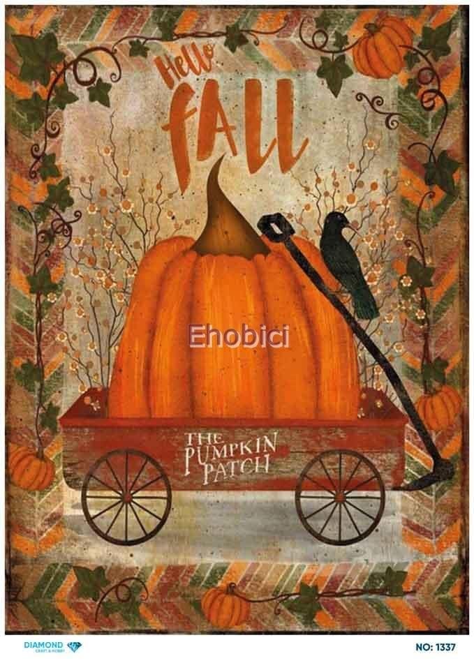 Diamond Pirinç Dekopaj Kağıdı - 1337