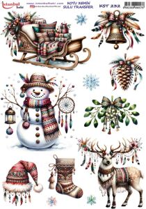 Koyu Zemin Sulu Transfer Kağıdı 25x35cm KST-232