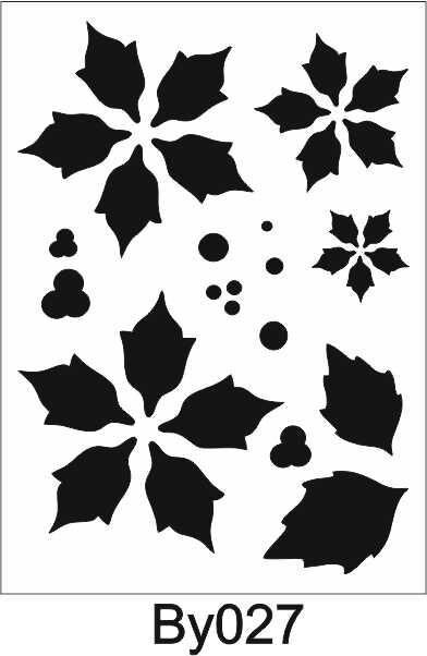 Boyutlu Desen Stencil Şablon (15x20) BY-027