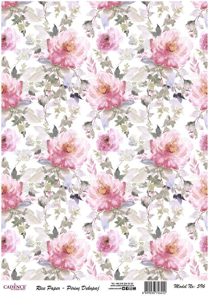 Cadence Pirinç Dekopaj Kağıdı - Model 596