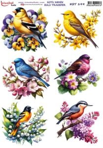 Koyu Zemin Sulu Transfer Kağıdı 25x35cm KST-199