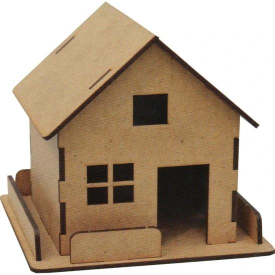 Südor Ahşap Maket Çiftlik Ev 12,5x13x13cm