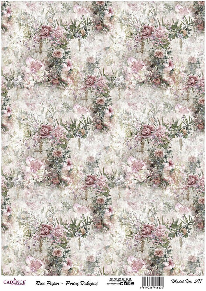 Cadence Pirinç Dekopaj Kağıdı - Model 597