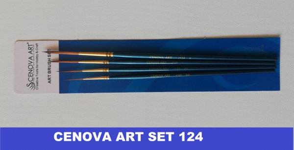 Cenova Art Dal Liner 4 lü Fırça Set 124
