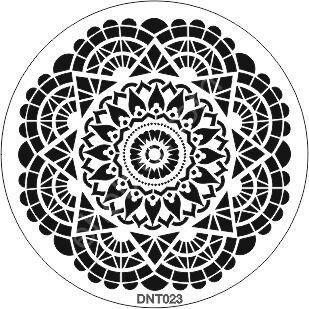 Dantel Desen Stencil Şablon (30x30) DNT-023