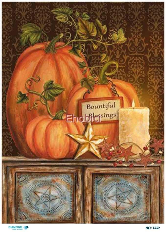 Diamond Pirinç Dekopaj Kağıdı - 1339