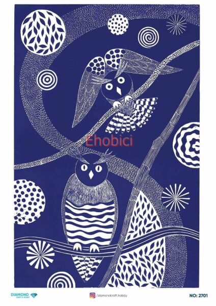 Diamond Pirinç Dekopaj Kağıdı - 2701