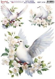 Koyu Zemin Sulu Transfer Kağıdı 25x35cm KST-172