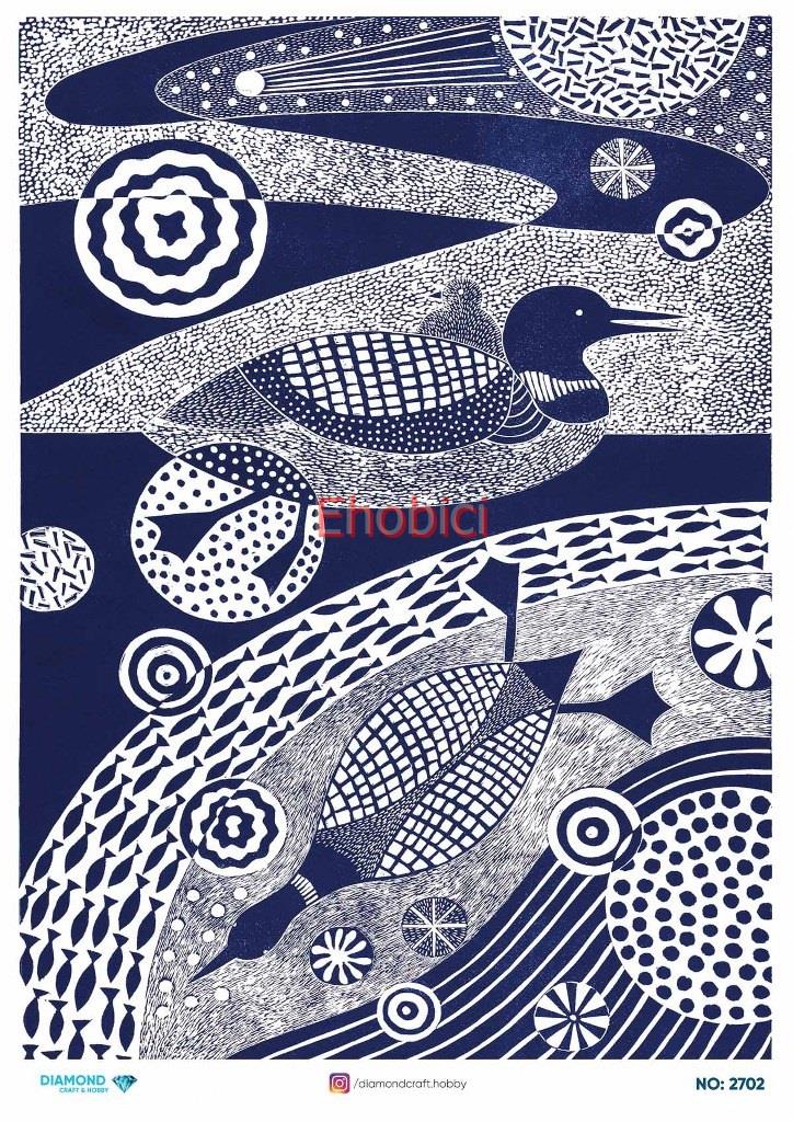 Diamond Pirinç Dekopaj Kağıdı - 2702