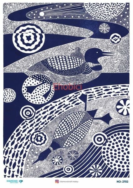 Diamond Pirinç Dekopaj Kağıdı - 2702