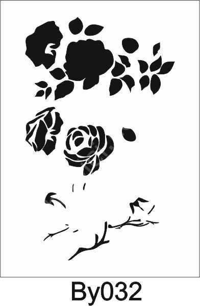 Boyutlu Desen Stencil Şablon (15x20) BY-032