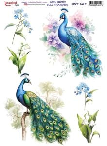 Koyu Zemin Sulu Transfer Kağıdı 25x35cm KST-169