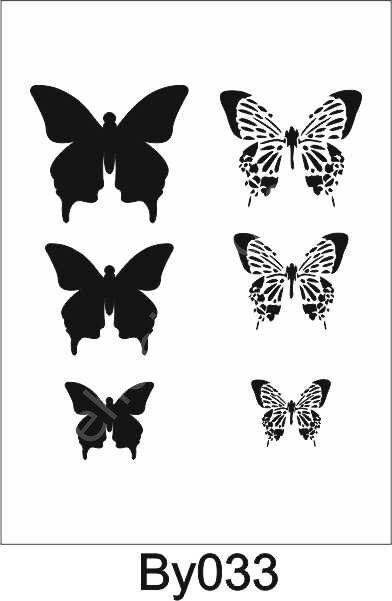 Boyutlu Desen Stencil Şablon (25x35) BY-033
