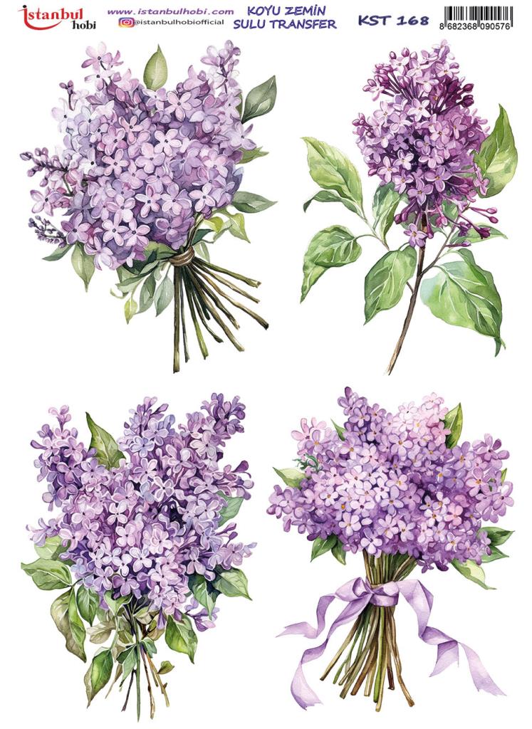 Koyu Zemin Sulu Transfer Kağıdı 25x35cm KST-168