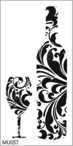 Mutfak Temalı Desenler Stencil Şablon (15x30) MU-057