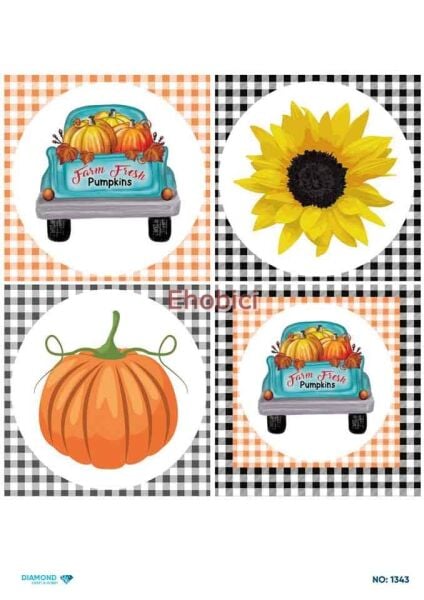 Diamond Pirinç Dekopaj Kağıdı - 1343