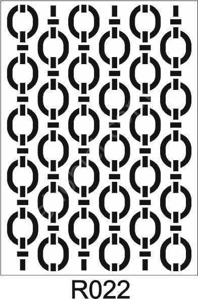 Ardışık Desen Stencil Şablon (25x35) R-022