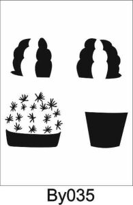 Boyutlu Desen Stencil Şablon (20x20) BY-035