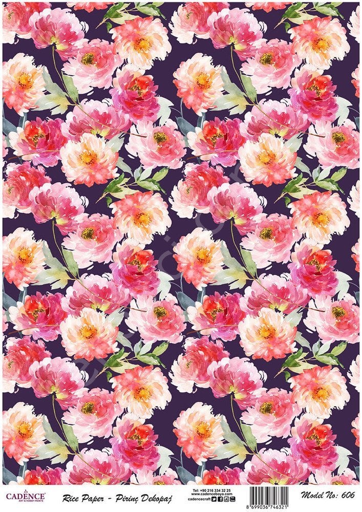 Cadence Pirinç Dekopaj Kağıdı - Model 606