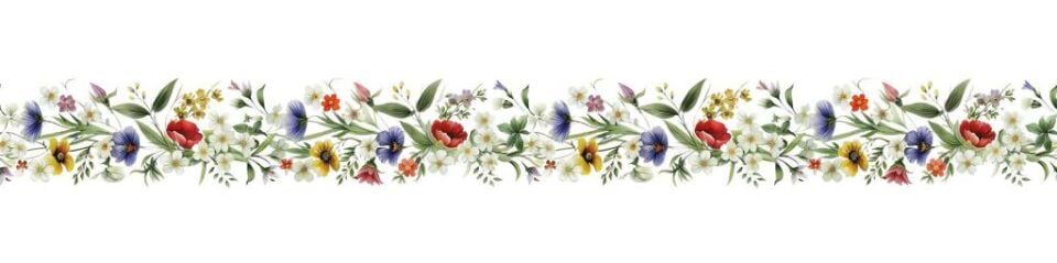 Ütü ile Bordür Rub On Transfer Kağıdı 150cm RK106