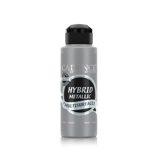 Cadence Hibrit Metalik Multisurface Boya H804 Gümüş 120ml