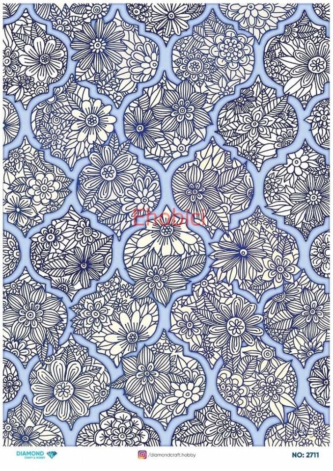 Diamond Pirinç Dekopaj Kağıdı - 2711