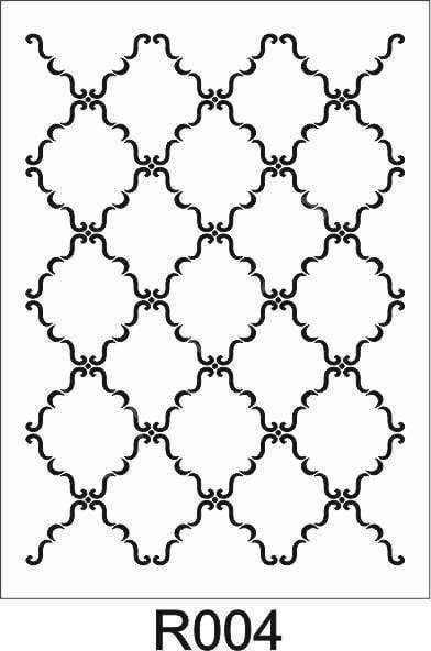 Ardışık Desen Stencil Şablon (25x35) R-004