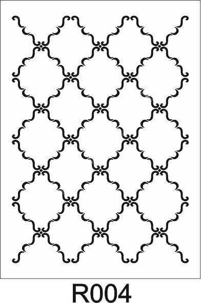 Ardışık Desen Stencil Şablon (25x35) R-004