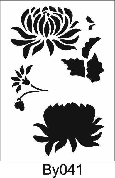 Boyutlu Desen Stencil Şablon (21x30) BY-041