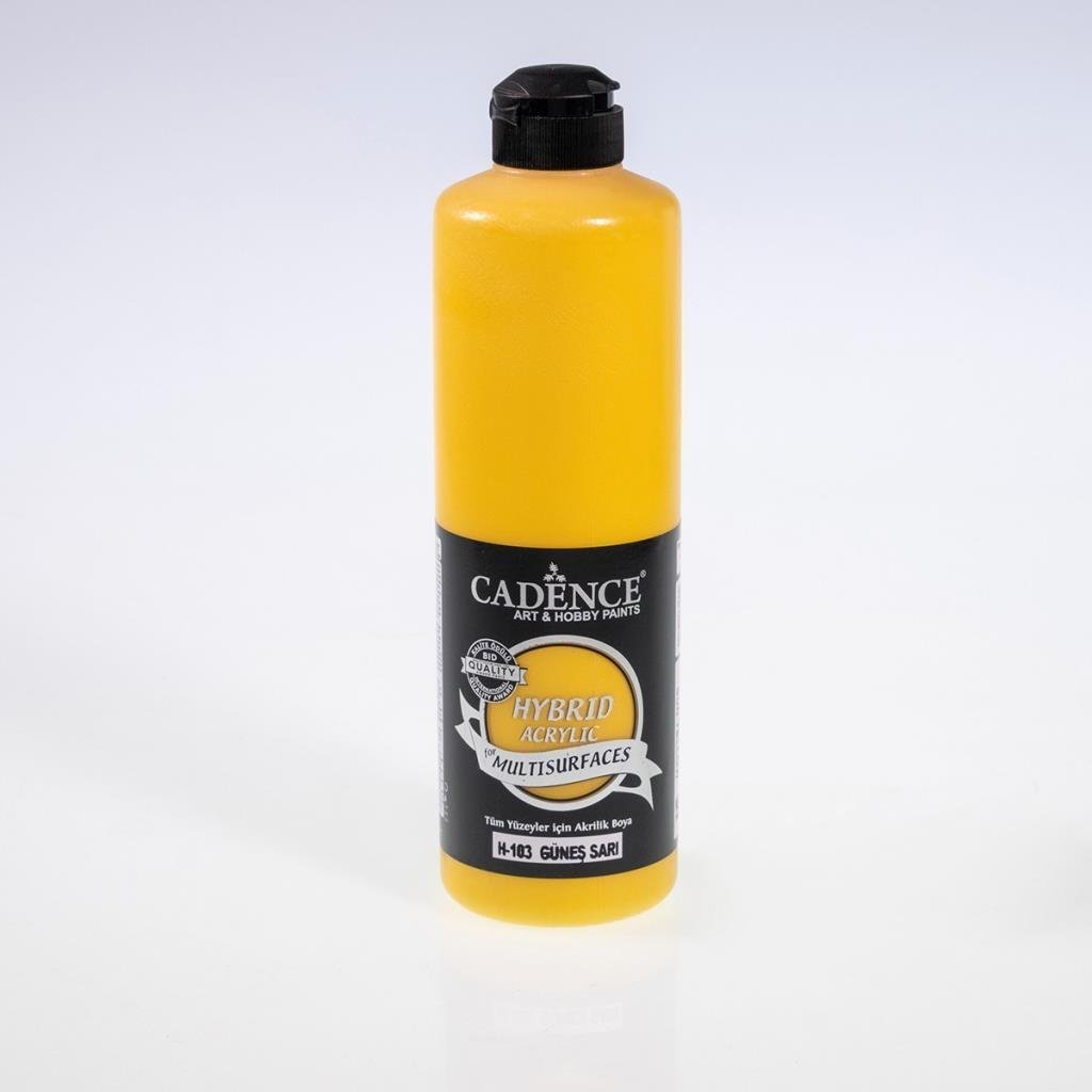 Cadence Hibrit Multisurface Boya H103 Güneş Sarı 500ml