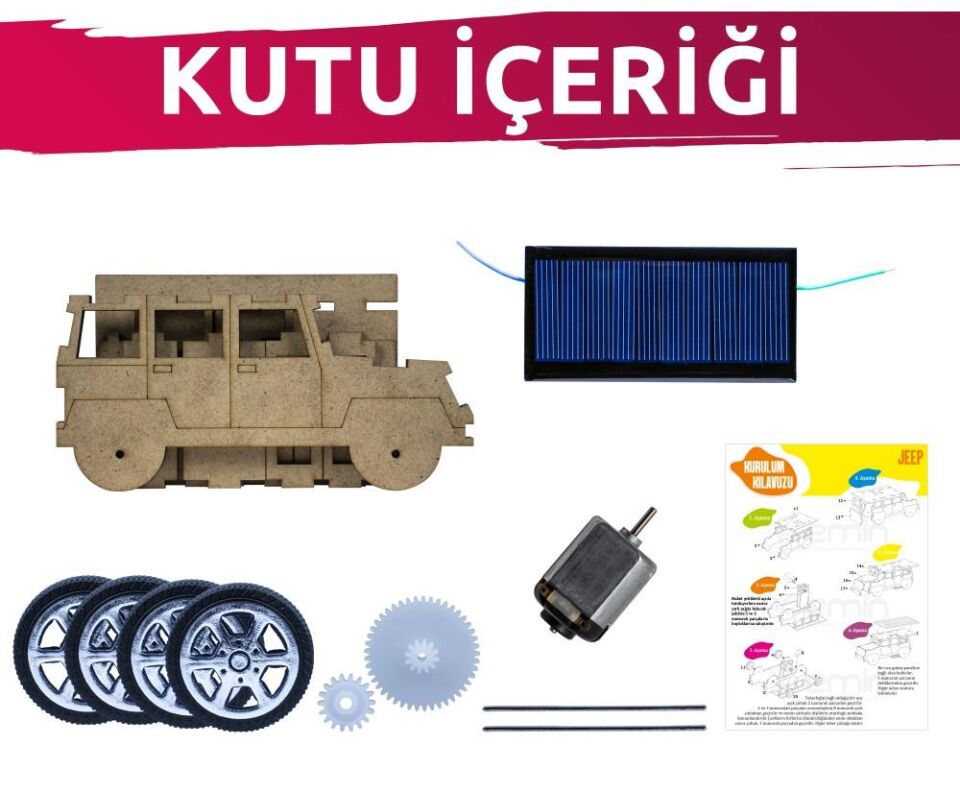 Güneş Enerjili Jeep Yapım Seti