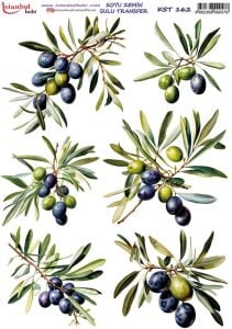 Koyu Zemin Sulu Transfer Kağıdı 25x35cm KST-162