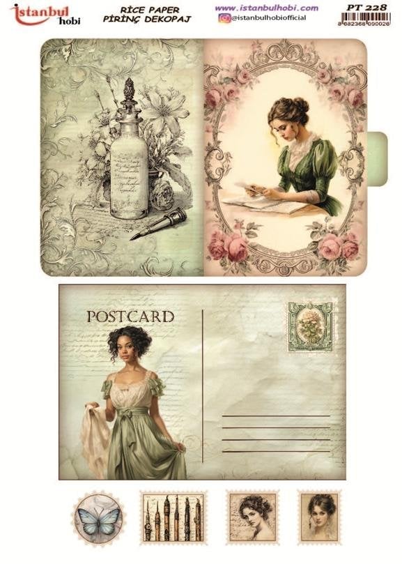 Pirinç Dekopaj Kağıdı 30x42cm PT-228