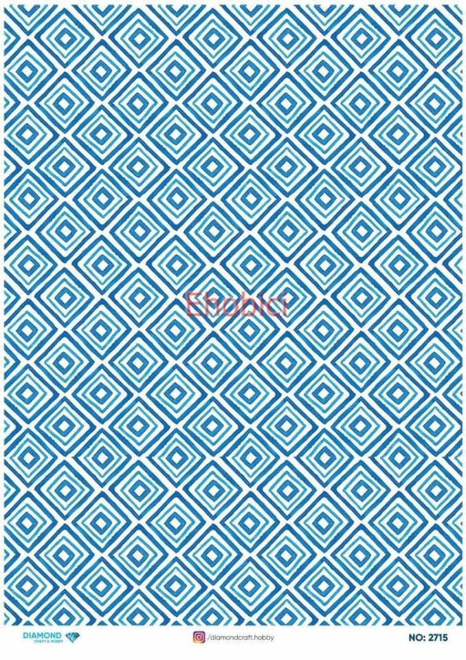 Diamond Pirinç Dekopaj Kağıdı - 2715