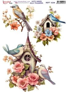 Koyu Zemin Sulu Transfer Kağıdı 25x35cm KST-126