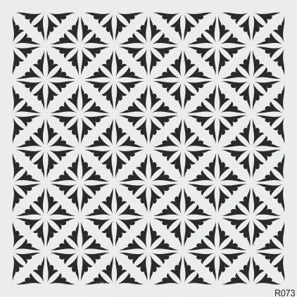 Ardışık Desen Stencil Şablon (30x30) R-073