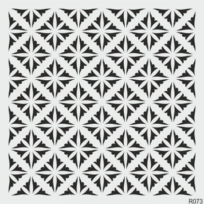Ardışık Desen Stencil Şablon (30x30) R-073