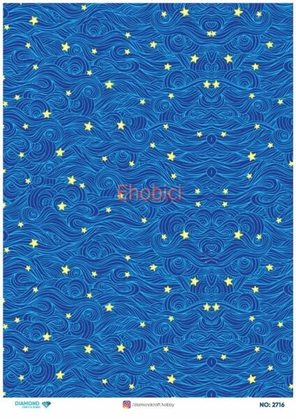 Diamond Pirinç Dekopaj Kağıdı - 2716