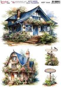 Koyu Zemin Sulu Transfer Kağıdı 25x35cm KST-161