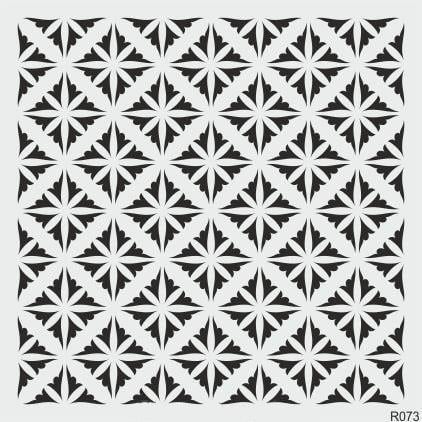 Ardışık Desen Stencil Şablon (40x40) R-073